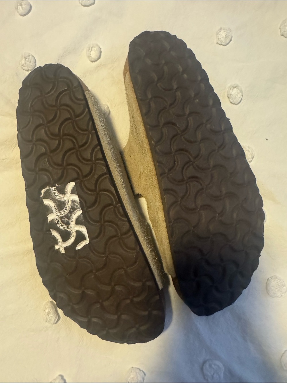 Birkenstock Arizona Taupe Suede Leather Sandals EU 39 US 8 - Picture 4 of 8